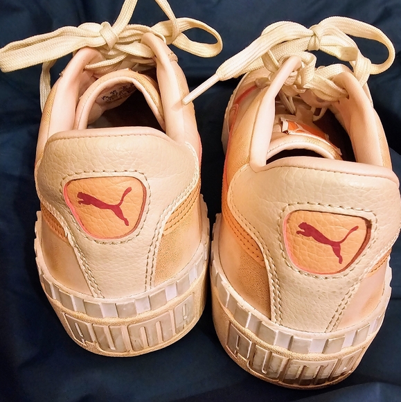 RARE Puma Cali Festival Peach & Pink, sneakers, size 10 EUC - Picture 2 of 5